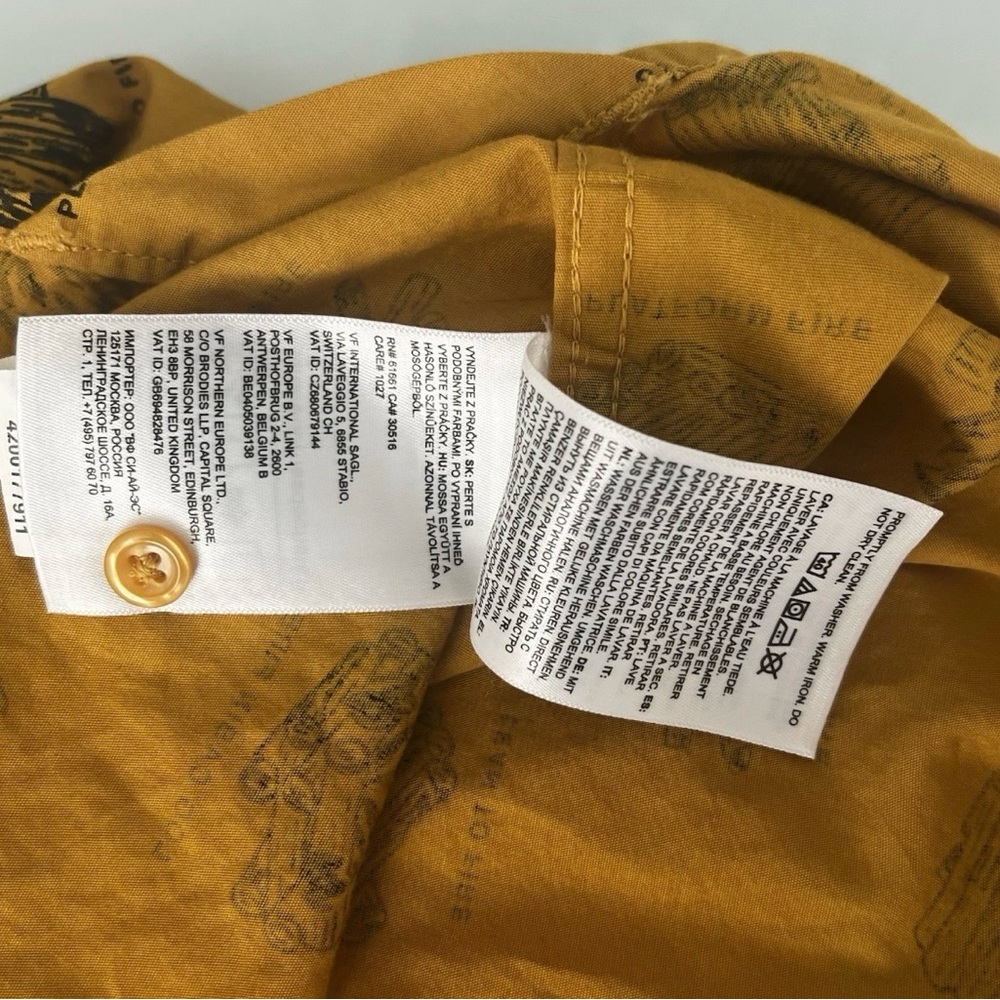 The North Face Men’s Baytrail Pattern Yellow Graphic Men's Shirt - Picture 10 of 11